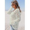 thumbnail image 4 of a.Jesdani Chic Crochet Col en V Pull - Coupe Décontractée et Tendance Sans Effort, 4 of 8