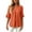 *Orange, variant on ClodeEU Women's Round Neck Pleated 3/4 Sleeve Tunic Blouse Top,Casual Loose Shirt Army Green,Women's Plus L