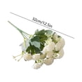 thumbnail image 3 of Ramo de flores artificiales de 12,6 pulgadas - Claveles tallo floral falso Arreglo decorativo de plástico Blanco naranja Azul Amarillo Púrpura Rosa para la decoración del salón de boda, 3 of 6