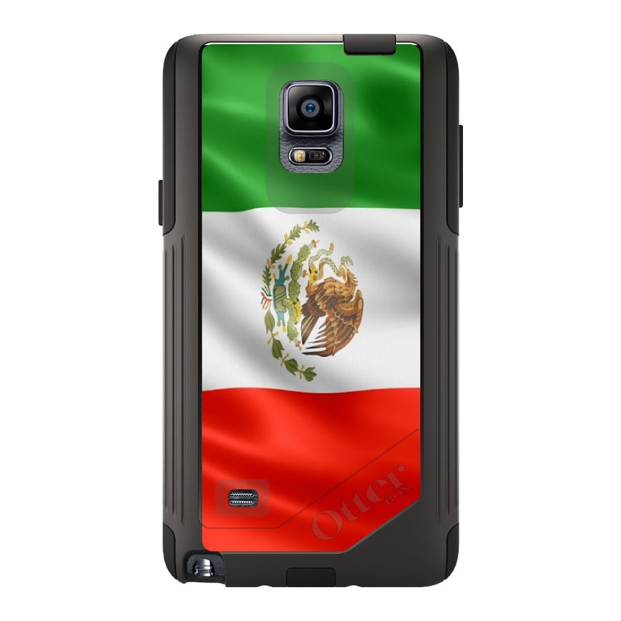 DistinctInk Custom Black OtterBox Commuter Series Case for Samsung Galaxy Note 4...