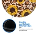 thumbnail image 5 of Disketp Leopard Sunflowers Small Mouse Pad 7.9x7.9 Inches,Washable Round Mousepad For Office Laptop Computer,Non-Slip Rubber Base Mouse Pads For Wireless Mouse, 5 of 9