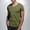 Army Green, variant on Men's Casual Solid Color V-Neck Short Sleeve Pocket T-Shirt for Summer