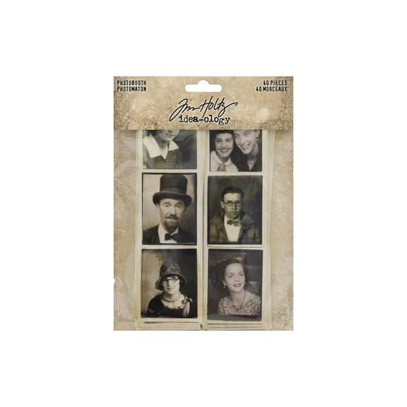 Idea-Ology Photobooth Vintage Photo Strips-40/Pkg