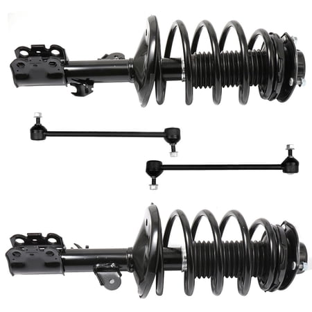 SCITOO 171437 171438 K90518 K90519 Front Strut Spring Assembly Stabilizer Bar Link Fits 1998 1999 2000 2001 2002 2003 for Toyota Sienna