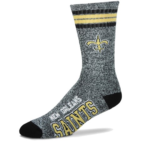 - New Orleans Saints For Bare Feet Got Marble Crew Socks - Gray - L