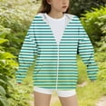 thumbnail image 4 of Girls Lined Hooded Windproof Jacket Lightweight Zip Up Outerwear Coats For Spring Fall Casual Wear, 4 of 4