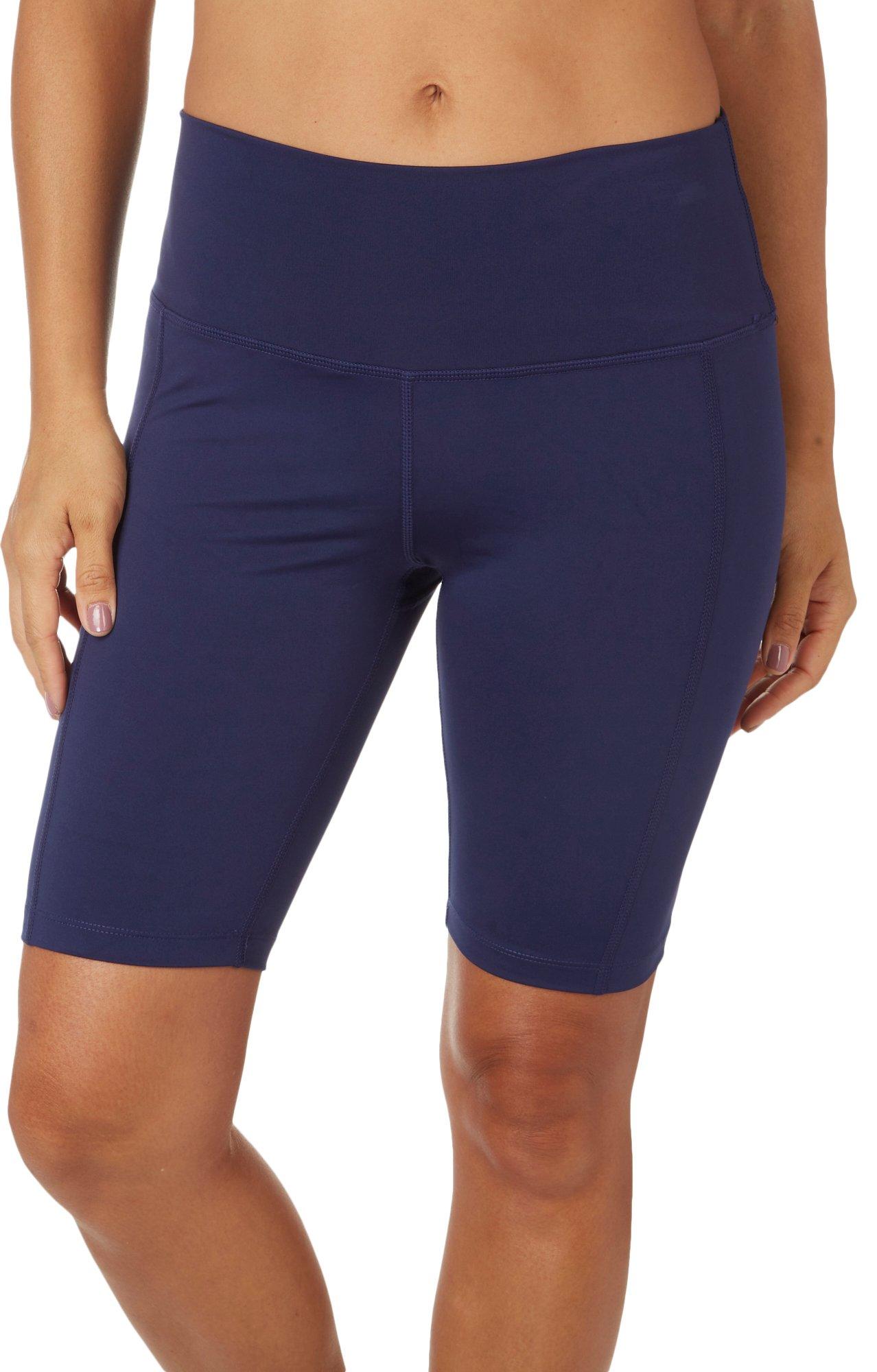 womens navy blue bike shorts