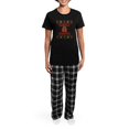 thumbnail image 4 of CafePress - Gangsta Wrapper Women's Dark Pajamas - Women's Short Sleeve Print T-Shirt and Pants Dark Cotton Pajama Set, 4 of 7