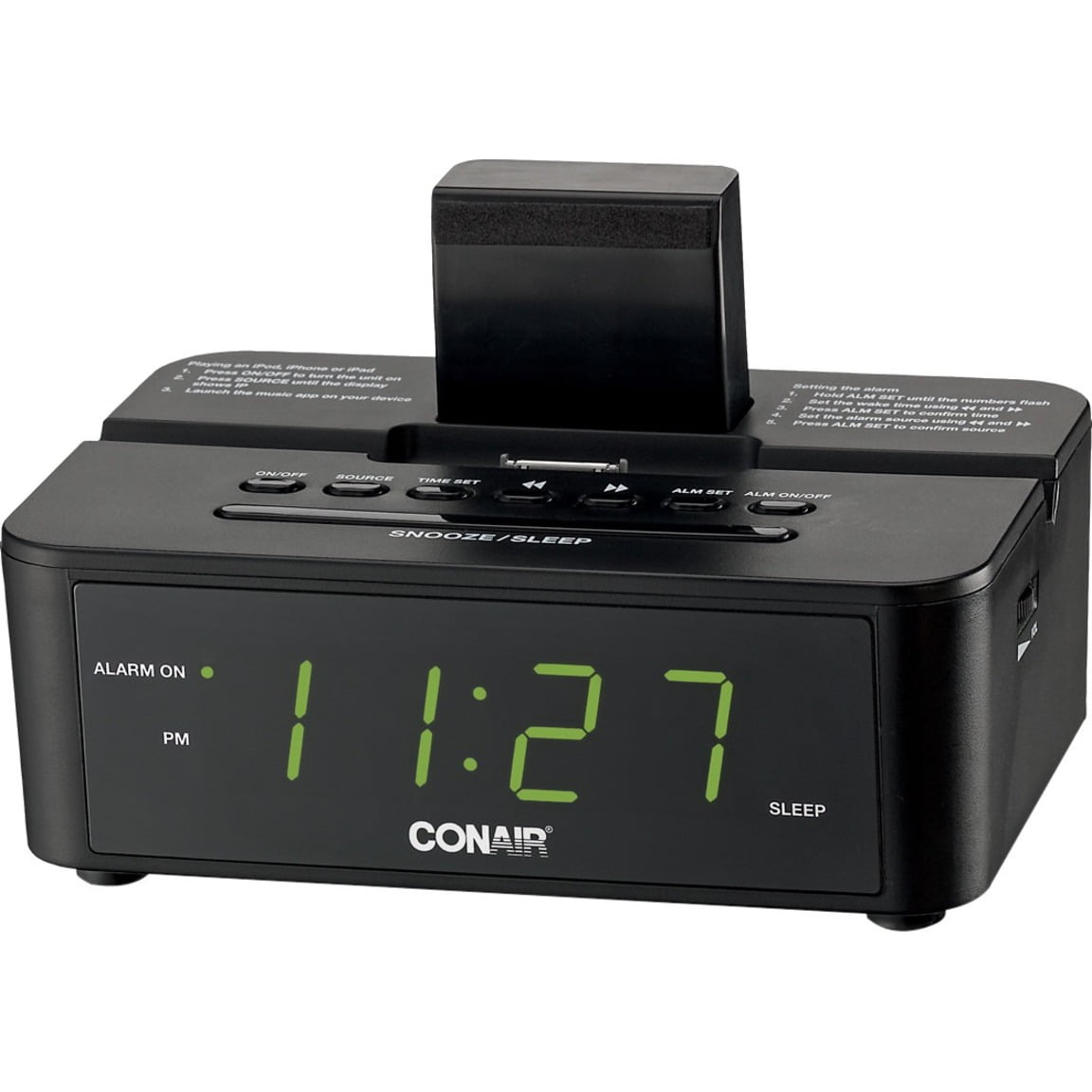 Conair Hospitality CRD500 Desktop Clock Radio, Apple Dock Interface