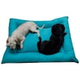 thumbnail image 4 of Cama para perro Grande Lunics Fresca Y Suave Azul Turquesa con cama chica de obsequio, 4 of 5