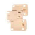 thumbnail image 3 of MERIGLARE 3 Pieces 4 Holes Neck Plate Gasket Neckplate Replacement Accessory Guitar Neck Shims Set Electric Guitar Neck Shims Plate for Guitar Masters, 3 of 8