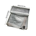 thumbnail image 3 of LSLJS Filet Pare-Soleil en Papier D\'aluminium Filet Pare-Soleil Crypté Commerce Extérieur Balcon Cour Intérieure Filet d'Ombrage pour Toit de Succulentes Filet d'Ombrage Réfléchissant, 3 of 3