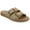 Taupe, variant on Womens Cosette Double Strap and Buckle Slip On Flat Sandals