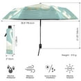 thumbnail image 3 of FORMRS Travel Umbrella Folding Auto Open Close Windproof Rain UV Protection, White Cartoon Swan, 3 of 8