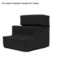 thumbnail image 1 of Pet Ladder Cover Detachable Comfortable Faux Leather Non-slip Dog Ramp Stairs Case For Puppy 2 Black, 1 of 5