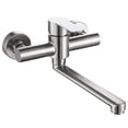 thumbnail image 1 of Exquisite Stainless Steel Kitchen Faucets Hot And Cold Wall Mounted Tap Mixer Extendable Sink Cranes Gourmet Rotary Single Lever Balcony_Perfect Gift, 1 of 5