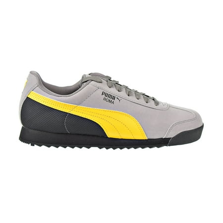 PUMA - Puma Roma Retro Nubuck Men's Shoes Steel Grey/Spectra Yellow ...