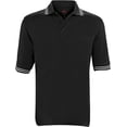 thumbnail image 2 of Adams Umpire Polo Shirt Baseball Softball Ump Back Vent Adult (Black L), 2 of 3