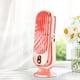 thumbnail image 1 of Ventilador de escritorio USB, ventilador de mesa, ventilador Personal portátil recargable, 5 velocidades ajustables para mochilero, Camping, cocina, Rosa, 1 of 8