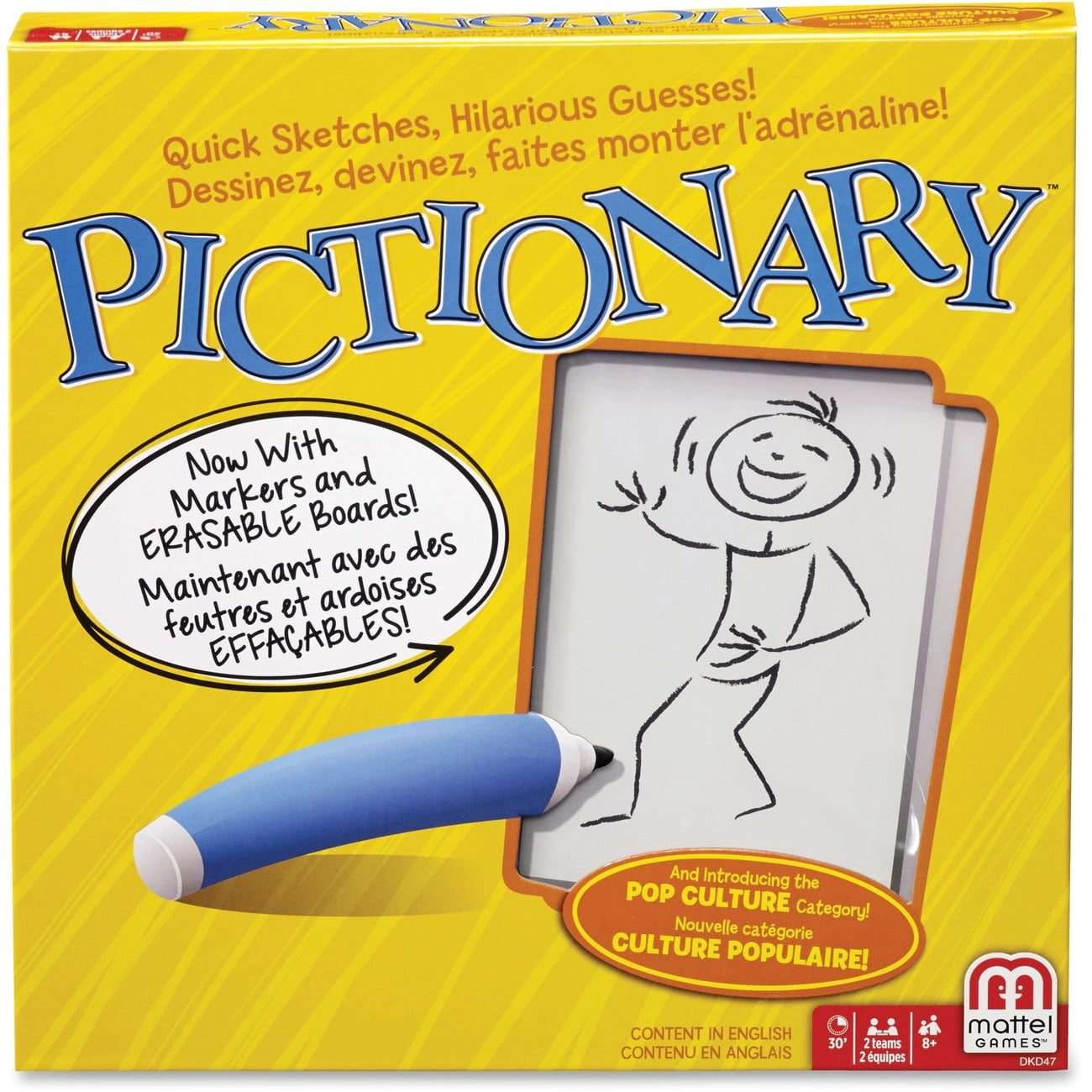 Pictionary 2013 Quick Sketches Family Board Game Mattel for sale online 