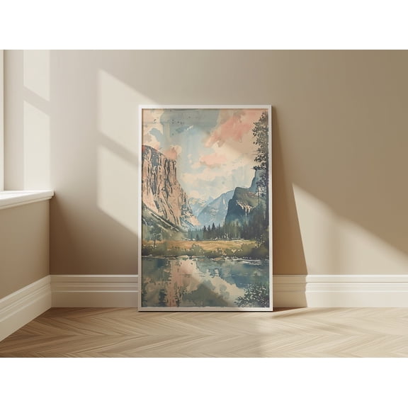 Yosemite Vintage Wall Art Home Decor Poster Park Poster, Unframed Size 8x12