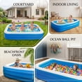 thumbnail image 6 of BN-LINK Inflatable Swimming Pool, 83’’ × 53’’ × 20’’ Large & Thickened Family Swimming Pool for Garden, Outdoor, Backyard, Suitable for Adults and Family, 6 of 6