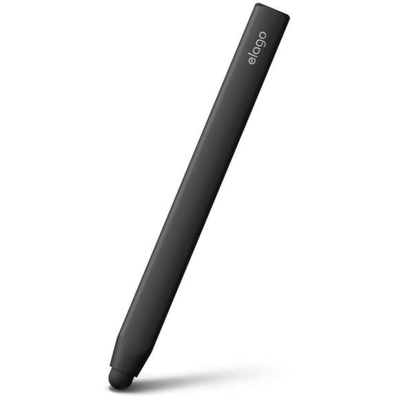 elago Premium Aluminum Stylus (Black) -[Ergonomic Grip][Replaceable Extra Tip Included] - for iPad, iPad Pro, iPad Mini and iPhone