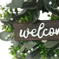 thumbnail image 2 of Maoww 12" Eucalyptus Wreath Simulation Artificial Plant for Holiday Festival Decor, 2 of 9