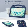 thumbnail image 5 of Dteck Case for Lenovo Tab M10 Plus 3rd Gen 10.6" TB-125F/128F (2022),Kids Friendly Shockproof EVA Case Kickstand Handle Protective Shell Cover,Navyblue, 5 of 8