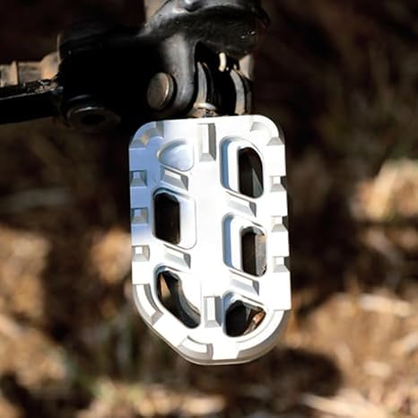 Anti Slip Foot Pegs (Pair) for Royal Enfield HIMALAYAN 411 – Silver