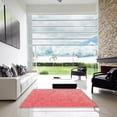 thumbnail image 7 of Ahgly Company Machine Washable Indoor Round Transitional Fire Engine Red Area Rugs, 4' Round, 7 of 7