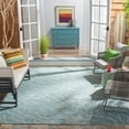 thumbnail image 2 of SAFAVIEH Courtyard Ruth Abstract Indoor/Outdoor Area Rug, Aqua/Grey, 8' x 10', 2 of 6