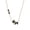Necklace, variant on Scottie Dog and Bone Stud Earrings Sterling Silver Black Cubic Zirconia 12mm for Women Ginger Lyne Collection