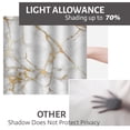 thumbnail image 6 of LALILO Kitchen Curtain Valance Marble Golden Gold Rod Pocket Window Curtain 52"x 18" Set of 2, 6 of 6
