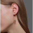 thumbnail image 3 of Gold Hummingbird Threader Earrings Hoop Earrings-elegant Rhinestone Hummingbird Long Chain Dangle Drop Earrings For Women Girls 2 Pairs, 3 of 4