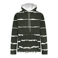 thumbnail image 4 of FAHUOMU Men's Fall Hooded Retro Striped Hoodie, Casual Fashion Outdoor Sports Long Sleeve Sweatshirt with Pocket, 4 of 4