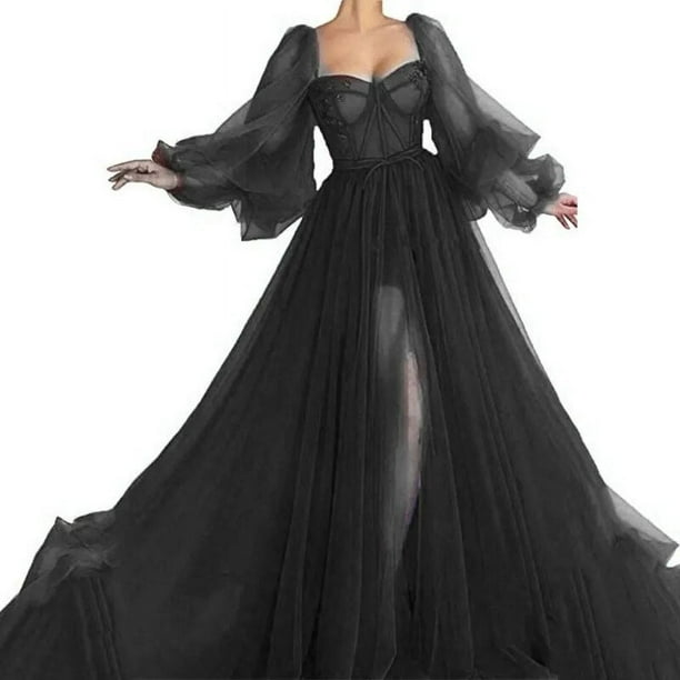 Black Tulle Dress, Simple Dress, Prom Dress, Evening Dress