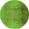 thumbnail image 1 of Ahgly Company Indoor Round Oriental Green Industrial Area Rugs, 8' Round, 1 of 4