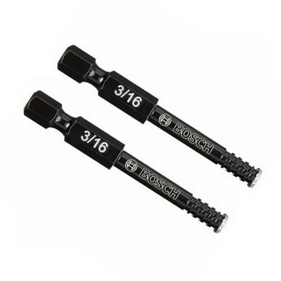 Bosch 2 Pack of 3/16 Inch Diamter x 1 Inch Diamond Hole Saws - HDG316-2PK