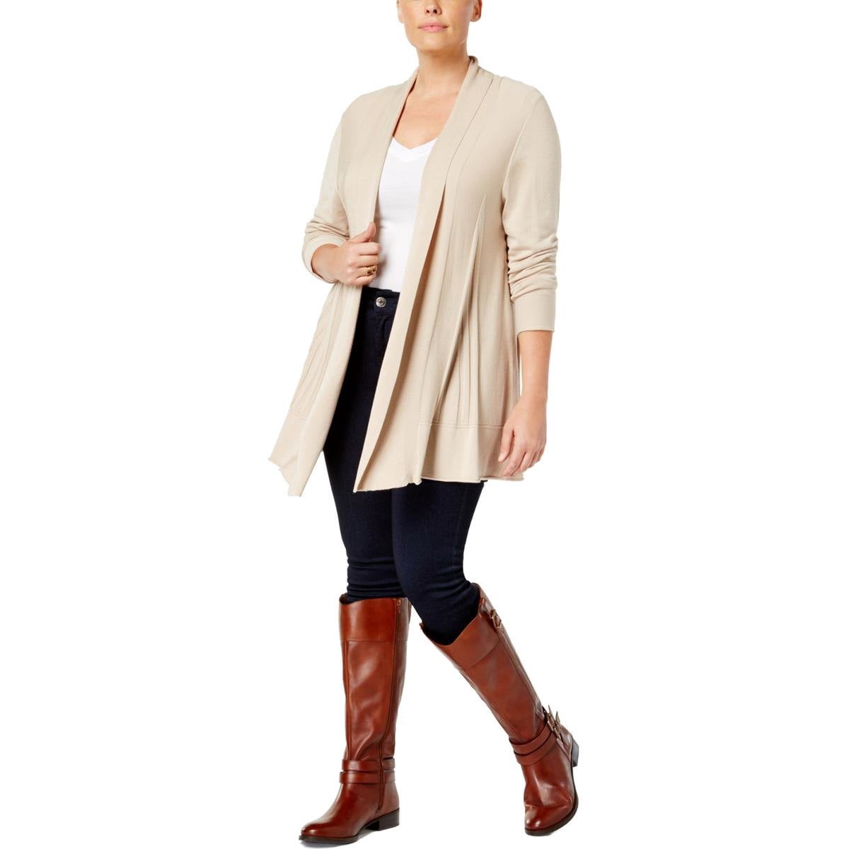 Open Front Swing Cardigan Sweater 