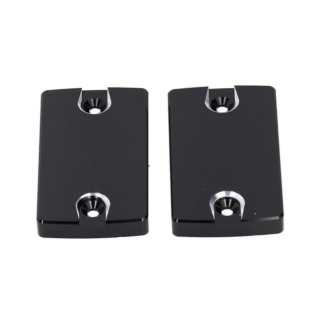 Pair of Front Brake Fluid Reservoir Cap Cover Left Right Fit for Suzuki Hayabusa GSX1300R GSX1400 DL1000Black