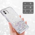 thumbnail image 5 of Compatible with Samsung A03 Case Cute Glitter Clear Sparkly Cases Shockproof Samsung Galaxy A03 Phone Case for Women Girls Silicone Slim Bling Protective Cover (Clear), 5 of 14