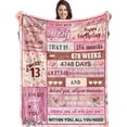 thumbnail image 1 of LHSHID 13 Year Old Girl Birthday Creative Blanket Gift 60x80in, 1 of 7