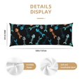 thumbnail image 3 of Balery Little Fish Skeleton Funda Protectora para Almohada Corporal de Algodón Hipoalergénico con Cierre(55 x 21 pulgadas), Almohadas No Incluidas, 3 of 7