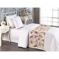 thumbnail image 2 of Birds and Nature Bed Runner, Chill Silhouettes of Winged Animals on Floral Design Branches, Decorative Accent Bedding Scarf for Hotels Homes & Guest Rooms, Twin, Dried Rose Pale Peach, by Ambesonne, 2 of 3