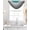 Teal Grey, variant on Teal Grey Ombre Sheer Waterfall Valance Curtains for Window, Turquoise Gradient Modern Abstract Art Rod Pocket Sheer Topper Swag Curtains for Living Room, Kitchen 38.5"W x 47.2"L, 1 Panel