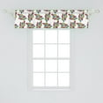 thumbnail image 2 of Ambesonne Leaf Window Valance, Spring Vibrant Colorful Leaves, 42" x 12", Multicolor, 2 of 3