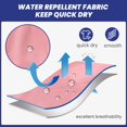 thumbnail image 2 of Bañador maamgic de poliéster rosa liso para hombre, talla grande, 2 of 4