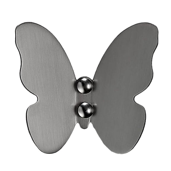 Rongfmy Crochet Papillon en Laiton Charge Max. 3kg Cintre de Rangement pour Vêtements Décoration Maison Gris