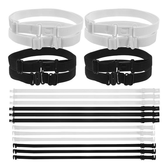 Masteelf  20 Pcs Classical Brooch Fit Coupler Tie Extensions